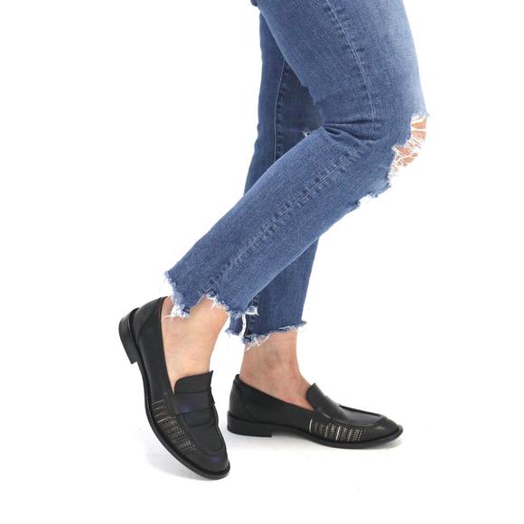 NEW I.N.K. SHOES diver nero loafer in black - Picture 8 of 9